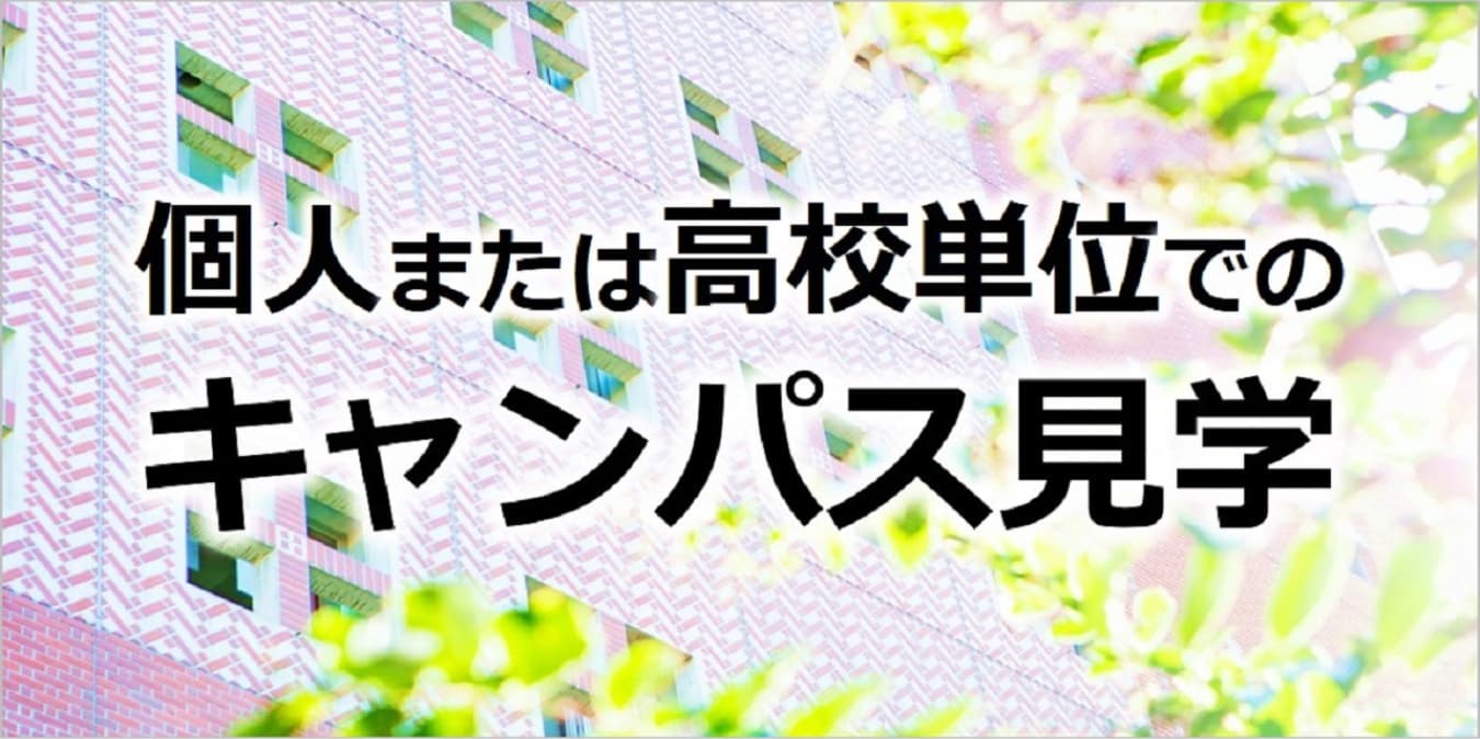 個人または高校単位でのキャンパス見学