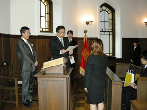 3年次修了者卒業式の様子