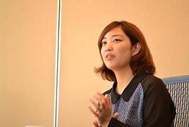 インタビューの様子